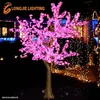 1296 led 2.5m high led peach flower tree/simulation pink flowering tree light