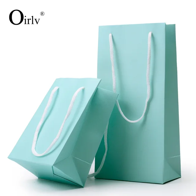 teal leatherette paper jewelry bags for shop fancy paper gift