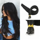 Nano ring tip hair Fashion can customize indian remy hair extensions