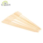 Bbq Bamboo Skewer Bamboo Eco-friendly Disposable Flat Teppo Kebab Gun BBQ Bamboo Food Skewer