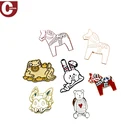 More new type custom kids gold hard enamel lapel pins