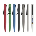 Best selling good quality aluminium clip click ball pen with custom logo