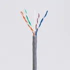 China cable manufacturer Kingmaking lan cable UTP cat5e 0.50mm 24AWG indoor PVC sheath CPR approved 305M easy pull box
