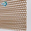The metal spiral decorative mesh used for building decoration and living room isolation