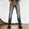Christmas discount promotion mens trousers ripped denim jeans stock lot