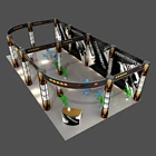 Hot sale 10*10FT modern standard trade show aluminum portable exhibition booth for expo