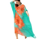 2019 new chiffon Plus Size loose Oversized beach dress Swimwear Bikini blouse summer Cover Ups Robe Plage Beachwear