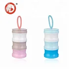 PP plastic 3 layers infant baby milk powder container