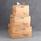 High Quality kraft glossy Wedding Cake Paper Gift Box with window