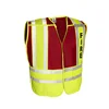 Wholesale Pro Series Lime Red Fire Safety Vest