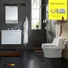 Bravat Gina Solid Wood Bathroom Vanity Toilet Bowl Rain Hand Shower Combo Set