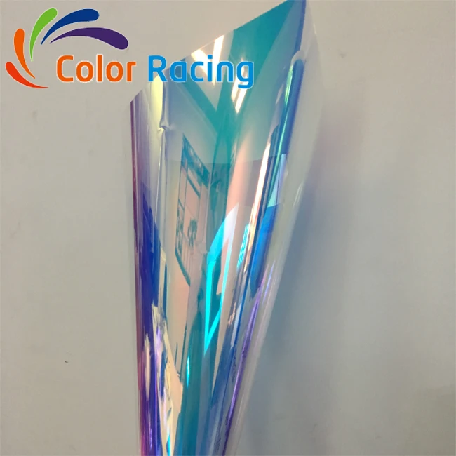 Toptan fiyat cam koruma renk değişimi dekoratif dichroic yanardöner pencere filmi