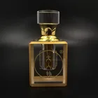 Handmade antique style golden crystal perfume unique bottle