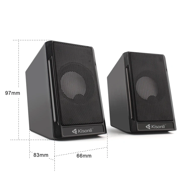 Kisonli electronic gadgets factory direct sale computer 2 way speakers custom logo speaker box - ANKUX.COM