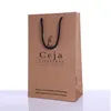 Wholesale Recyclable Eco friendly Large Kraft Custom Carry Craft Printed Shopping Brown Kraft Paper Bag