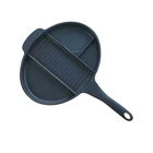 4 Section Divided Marble Coating Aluminum Grill Non-Stick Frying Pan