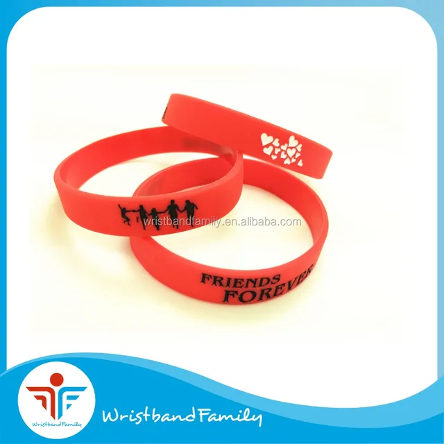 filled silicone bracelet / hot sell wristband with "best