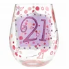 20 oz Customized Hand-painted Artisan Stemless Wine Glass