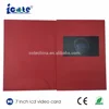 7 inch A4 Size Sliver Stamp LCD Video Brochure Card for Wedding Greeting