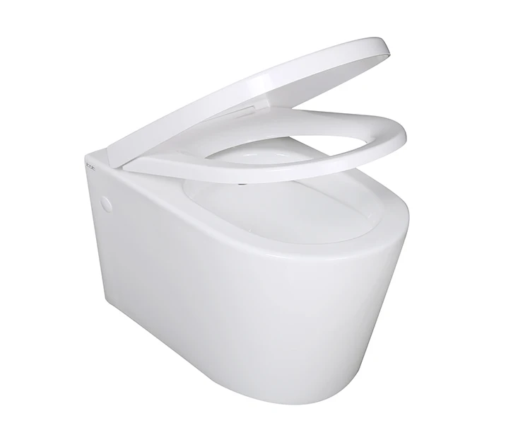 Wholesale Chinese Bathroom Ceramic flush wc rimless square one piece wall hung toilet bowl