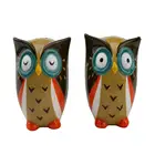 Ceramic Owl Salt and Pepper Shakers for Thanksgiving Day Decoration