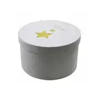 Wholesale custom printed cheap cardboard paper round hat gift packaging box with lid