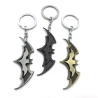 Vintage Metal DC Superhero Batman Key Chain Bat Pendant Keychain