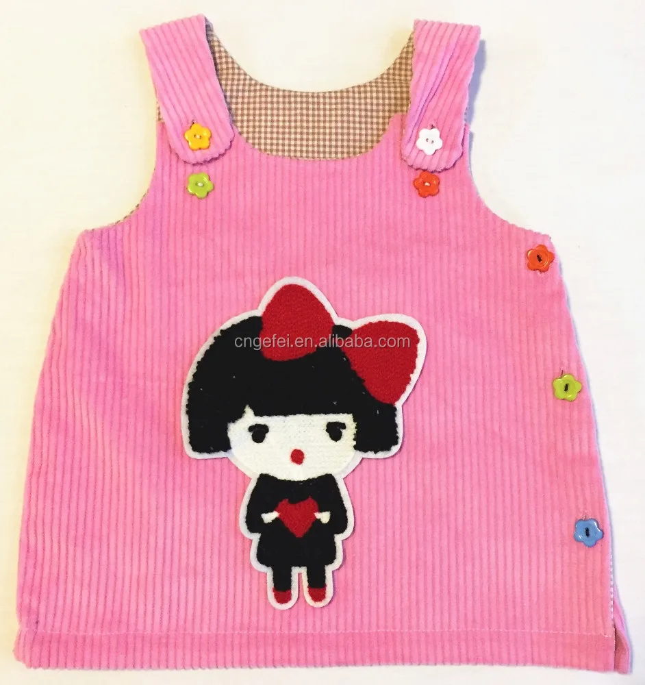 2016 High quality design girls tops , girls corduroy casual waistcoat