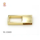 Top use manufacture nickel free square metal bag accessories handle