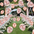 Umiss 55pcs Rose Gold Party Decorations, Perfect for Birthday, Wedding, Bridal or Baby Shower Backdrop