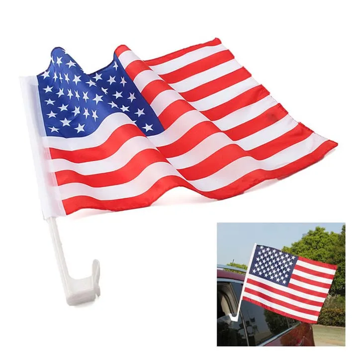 american flag for car window