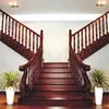 Real wood stair with vintage style railing and tread