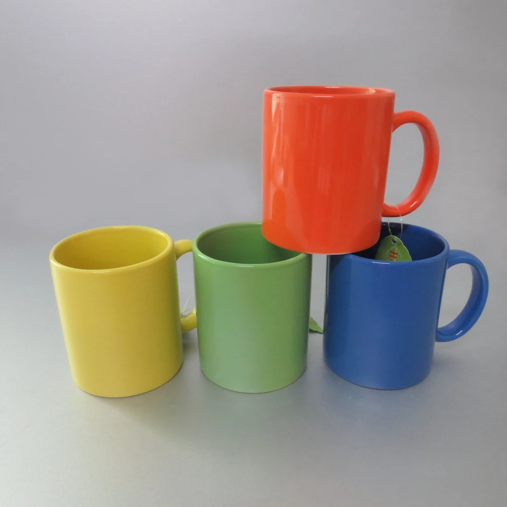 1 Dollar Store Items Glaze Color Ceramic Coffee Mug V Shape Solid Color Mugs Wholesale /cheap ...