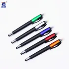 Promotional multi function 2 in 1 plastic ball pens stylus highlighter pens bic pen with custom logo with screen touch