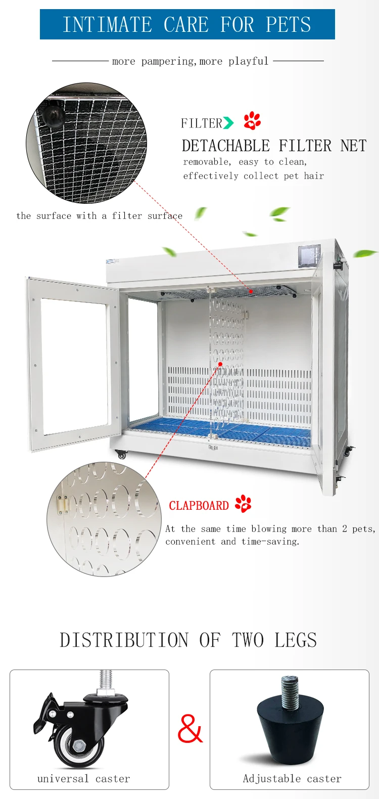 Automatic Pet Cat Grooming Hair Dryer Machine Large Smart Automatic Hair Blower Drying Box for Dogs