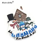 Custom Soft PVC Christmas Fridge Magnet For Brazil