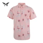 Good quality eco friendly popular pink beach casual male shirts