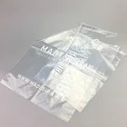 custom lock frosted PVC zipper packing bag for clothing and cosmetic