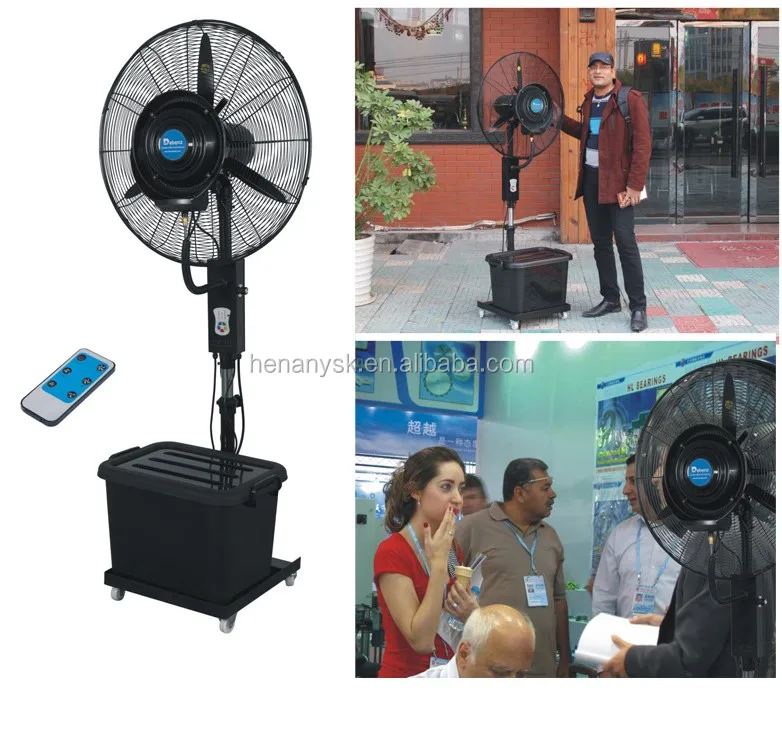 Industrial Bottle Air to Heat Exchanger Cooler Water Spray Mist Fan with Atomizer Stand
