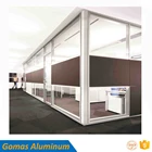 factory price office double single glass partition wall full height aluminum material