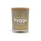 Branded highly pillar shape decorative scented candle in polished glass jar with lid