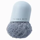 Noooth Kitchen Eco Friendly Stainless Steel Sponge Scourer With Short Handle