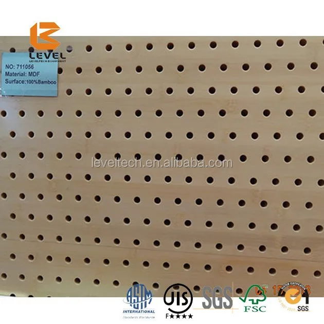 micro perforated mdf accoustical panels wood panels system