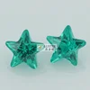 2018 new product 5x5mm green cubic zirconia star cz gems