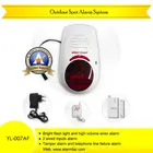 Home security products! Wireless Outdoor siren alarm with Magnectic Door gap contact sensor and keychain