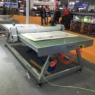 pvc film panel lamination machine fayon flatbed applicator