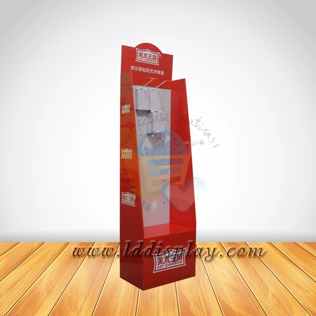 Leader Display Customized hook lock display hanging basket racks for cricket bat