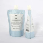 Customized Reusable Juice Drink Food Packaging Bag/ Liquid Stand up Spout Pouch with Top Spout