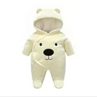 Infant Cartoon Animal Clothing Autumn Winter Warm Thicken Rompers Baby Girls Jumpsuit