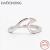 New design s925 silver rings jewelry / wholesale value pure 925 sterling silver wave rings